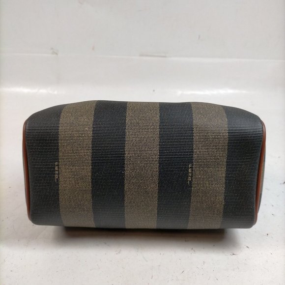 Sold elsewhere - Fendi Mini Pequin Boston Bag Brown Handles - Picture 6 of 16